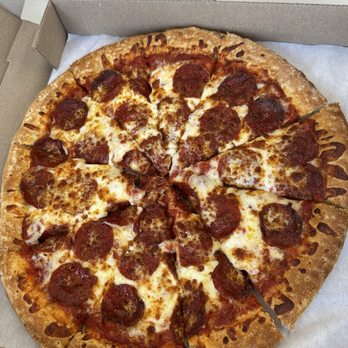 Zio Als Pizza and Pasta - Little undercooked pepperoni pizza in middle. - Pizza Near Me - McKinney, Texas Zio Als Pizza and Pasta - Little undercooked pepperoni pizza in middle. - Pizza Near Me - McKinney, Texas