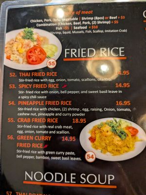 Menu photo 2 Beau Thai Pasadena, CA