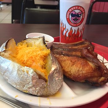 Soulman's Bar-B-Que - Build your own plate with chicken, ribs and a big baked potato. - Barbeque Near Me - Rockwall, Texas