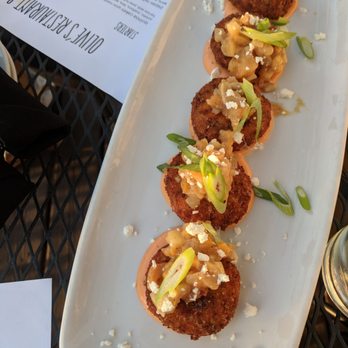 Olives - Quinoa cakes. Always delish. My only critique is that the apricot chutney was a bit too cold given that the cakes are warm. - New American Near Me - Grand Rapids, Michigan Olives - Quinoa cakes. Always delish. My only critique is that the apricot chutney was a bit too cold given that the cakes are warm. - New American Near Me - Grand Rapids, Michigan