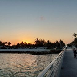 Beautiful view of beach from the pier