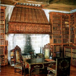 chateau Menthon saint Bernard - Bibliothèque vue 2