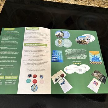 Eco Friendly Printer - New item, our 4" Coasters work better than business cards at Trade Shows and can be used as a Bar Coaster - Printing Services Near Me Eco Friendly Printer - New item, our 4" Coasters work better than business cards at Trade Shows and can be used as a Bar Coaster - Printing Services Near Me
