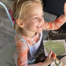 Walls of Clay - My 3-year-old happily painting for over 3 hours!