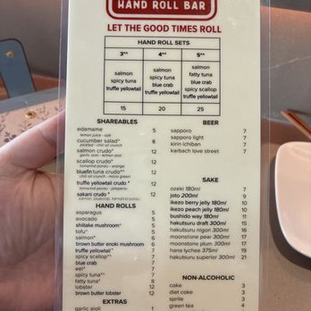 KOYO Hand Roll Bar - Menu - Sushi Bars Near Me - Webster, Texas