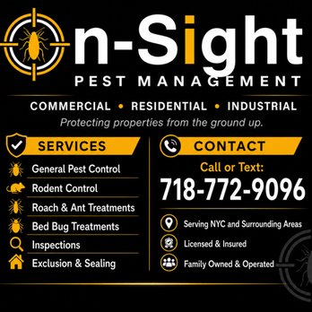 On Sight Pest Management - Pest Control Near Me - New York, New York On Sight Pest Management - Pest Control Near Me - New York, New York