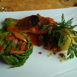 Auberge du Lienz - Pavé de truite en croûte citronné