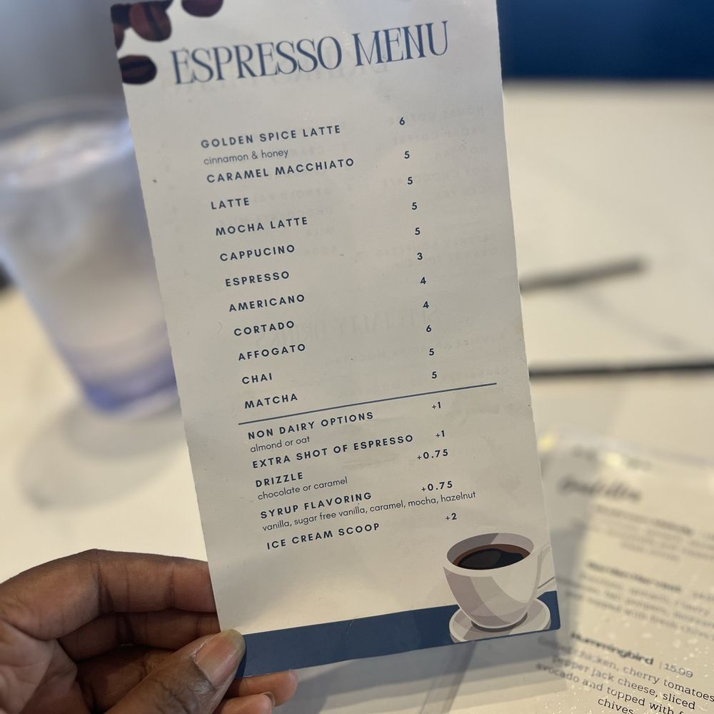 Early Bird Cafe - Espresso Menu - Breakfast & Brunch Near Me - Richmond, Texas