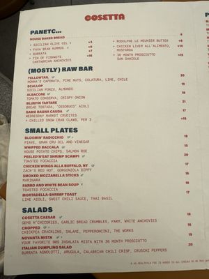 Menu photo 7 Cosetta Santa Monica, CA Menu photo 7 Cosetta Santa Monica, CA