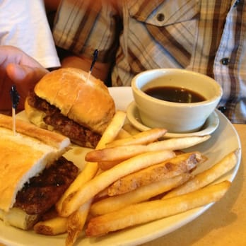 Claire's Restaurant - Dip'n burger with au jus and fries - Breakfast & Brunch Near Me - Edmonds, Washington Claire's Restaurant - Dip'n burger with au jus and fries - Breakfast & Brunch Near Me - Edmonds, Washington