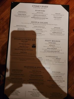 Menu photo 1 Stoney River Atlanta, GA Menu photo 1 Stoney River Atlanta, GA