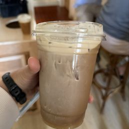 Caramelized banana latte
