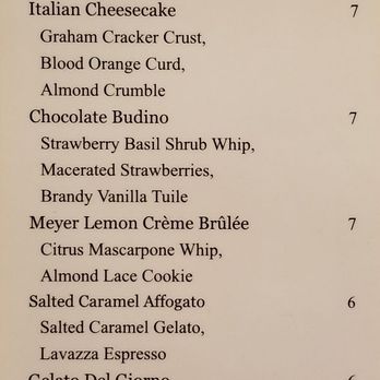 M'tucci's Moderno - Dessert menu - Italian Near Me - Rio Rancho, New Mexico