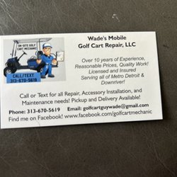 Wade’s Mobile Golf Cart Repair - Info