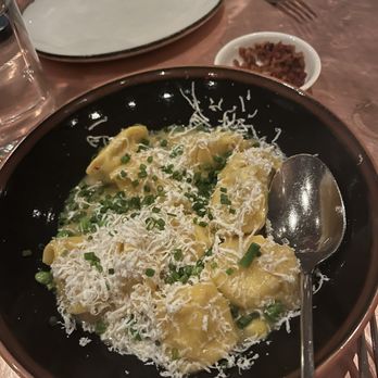Buccan - The famous corn agnolotti - New American Near Me - Palm Beach, Florida