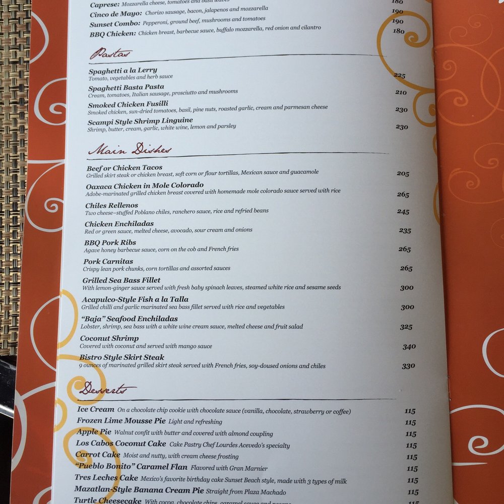 The Bistro - Lunch menu 2nd Page - American Near Me - Cabo San Lucas, BCS The Bistro - Lunch menu 2nd Page - American Near Me - Cabo San Lucas, BCS