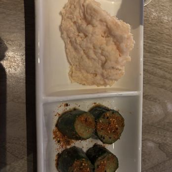 Mrs Fish - Marinated Cucumbers  Mentaiko Potato Salad - Cocktail Bars Near Me - Los Angeles, California