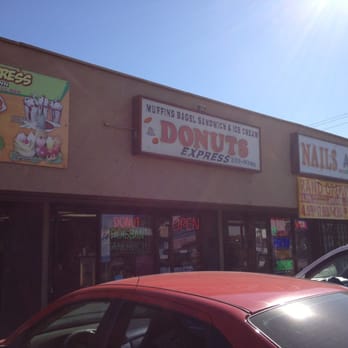 Donut Express - the outside of a donut shop - Donuts Near Me - Gardena, California