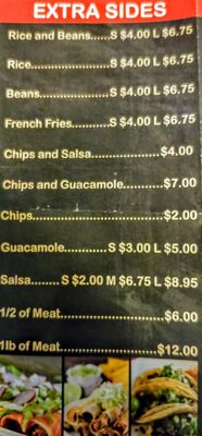 Menu photo 5 Tacos Samich Tehachapi, CA