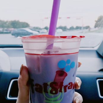 Fat Straws - Taro bubble tea - Coffee & Tea Near Me - Plano, Texas