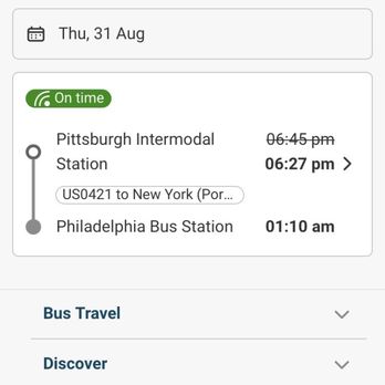 Greyhound Bus Station - Tried to change the time after they were late leaving - I've been here since 6pm - Bus Stations Near Me - Pittsburgh, Pennsylvania Greyhound Bus Station - Tried to change the time after they were late leaving - I've been here since 6pm - Bus Stations Near Me - Pittsburgh, Pennsylvania