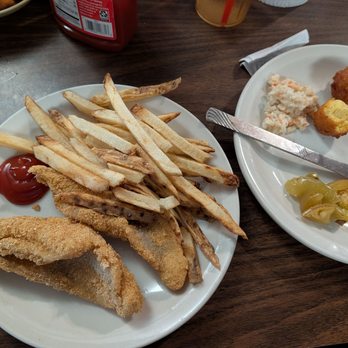 McGehee Catfish Restaurant - The two piece and the sides - American Near Me - Marietta, Oklahoma