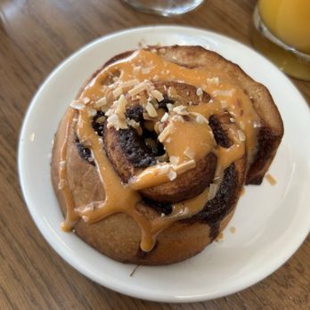 The Peach - Thai maple cinnamon bun - Breakfast & Brunch Near Me - Oakland, California The Peach - Thai maple cinnamon bun - Breakfast & Brunch Near Me - Oakland, California