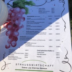 Strausswirtschaft - Karte/Menu