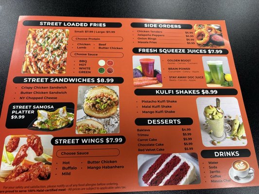 Menu photo 2 Halal Street Eatz Middletown, NY