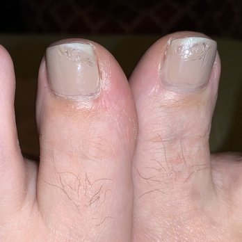 T20 Nail Spa - The polish smeared after drying for 20 mins. I asked for a light pink and got this color. - Nail Salons Near Me - Richland, Washington