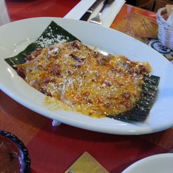 Restaurant Mole Del Rey - queso fundido con chorizo on a plantain leaf - Mexican Near Me - Bell, California Restaurant Mole Del Rey - queso fundido con chorizo on a plantain leaf - Mexican Near Me - Bell, California