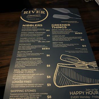 The River Burger Bar - Menu - Burgers Near Me - Waynesboro, Virginia The River Burger Bar - Menu - Burgers Near Me - Waynesboro, Virginia