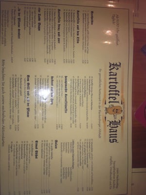 Menu photo 3 Kartoffelhaus Blankenburg, ST