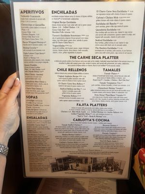 Menu photo 1 El Charro Cafe Oro Valley, AZ Menu photo 1 El Charro Cafe Oro Valley, AZ
