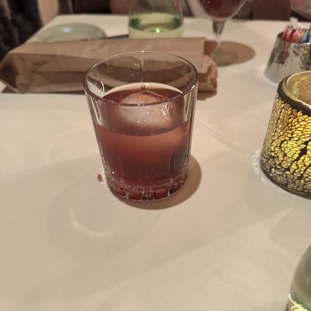The Bistro - Does this look like a old-fashioned to you? It's red. - New American Near Me - Indio, California The Bistro - Does this look like a old-fashioned to you? It's red. - New American Near Me - Indio, California
