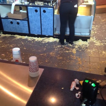AMC Manteca 16 - Dirty counter and floor - Cinema Near Me - Manteca, California AMC Manteca 16 - Dirty counter and floor - Cinema Near Me - Manteca, California