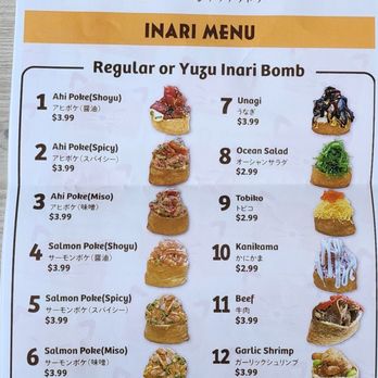 Inari Factory - menu - Japanese Near Me - Honolulu, Hawaii
