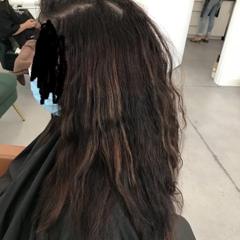 The Rooted Fox - Before- (butchered from a previous hairstylist) - Hair Salons Near Me - San Diego, California The Rooted Fox - Before- (butchered from a previous hairstylist) - Hair Salons Near Me - San Diego, California