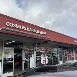 Cosmo's Barber Shop - Front of shop.