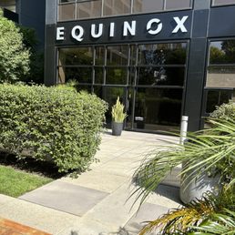the entrance to the equinx building