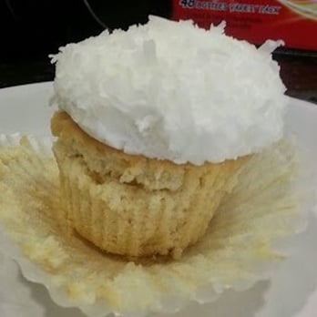 The Cupcake Lady - Lemon Coconut.. Falling apart as you take the wrapper off. Never a good sign! - Food Trucks Near Me The Cupcake Lady - Lemon Coconut.. Falling apart as you take the wrapper off. Never a good sign! - Food Trucks Near Me
