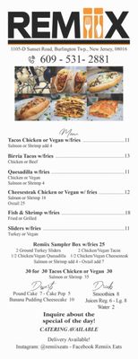 Menu photo 2 Remiix Burlington Twp, NJ