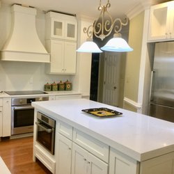 TGM Turquoise Granite & Marble - Double thick quartz island