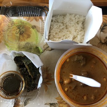 Sup Thai Kitchen  - Beef massaman curry lunch special, Chive Pancake - Thai Near Me - Fresh Meadows, New York