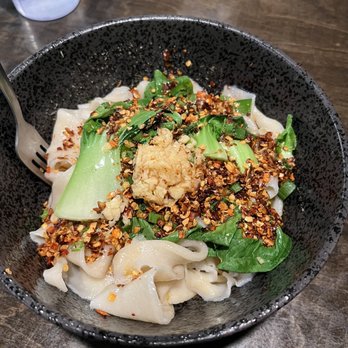 Uncle Zhou - Dial Dial Oil Hand Drawn Wide Noodle - Chinese Near Me - Plano, Texas