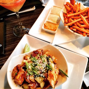 Milestones Restaurants - Asian chicken bites, sweet potato fries, and their peach Bellini! - Canadian (New) Near Me - Ottawa, Ontario Milestones Restaurants - Asian chicken bites, sweet potato fries, and their peach Bellini! - Canadian (New) Near Me - Ottawa, Ontario