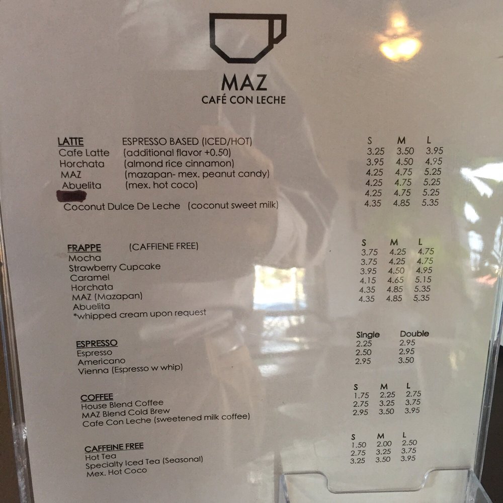 Maz Café - Menu - Cafes Near Me - Santa Ana, California Maz Café - Menu - Cafes Near Me - Santa Ana, California