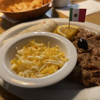 Pancho's Mexican Restaurant - Kids plate. Beans with a pork taco. - Mexican Near Me - Orange, California Pancho's Mexican Restaurant - Kids plate. Beans with a pork taco. - Mexican Near Me - Orange, California