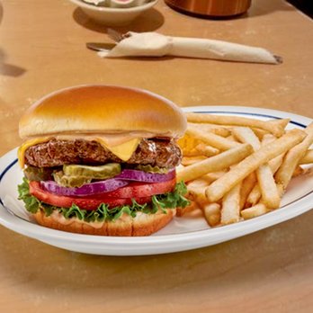 IHOP - a hamburger and french fries on a plate - Breakfast & Brunch Near Me - Evansville, Indiana IHOP - a hamburger and french fries on a plate - Breakfast & Brunch Near Me - Evansville, Indiana