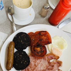 Eatwell Cafe - You can customize your breakfast.  This was my personal choice.  I missed English breakfast in the US.  With coffee, it hits the spot!